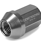 Set of 20 Closed End M12x1.5 35mm Tall Gun Metal Aluminum Lug Nuts + Adapter