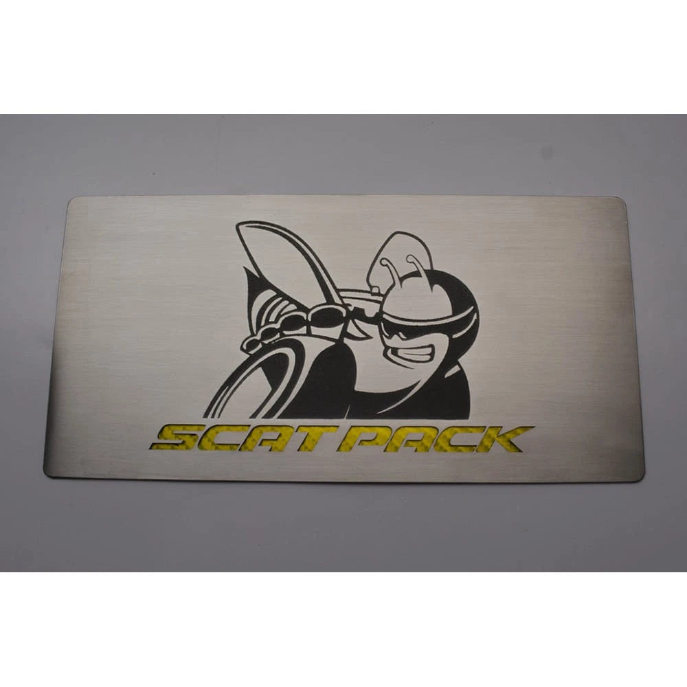 Fuse Box Plate w/Purple Scat Pack Inlay for 15-16 Charger Scat Pack w/ACC Cover