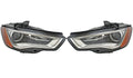Set of 2 Xenon Headlight Lamps Assies Hella for VW Jetta Sedan (2011–2015)