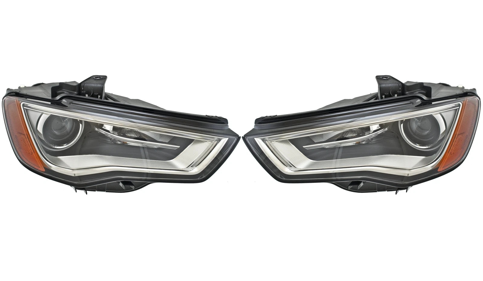 Set of 2 Xenon Headlight Lamps Assies Hella for VW Jetta Sedan (2011–2015)