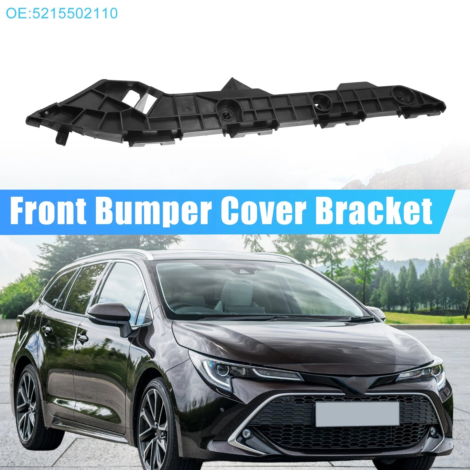 Front Right Bumper Cover Bracket No. 5215502110 for Toyota Corolla (2009–2013)