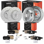 Front & Rear Disc Brake Rotors & Ceramic Pads for Mercedes-Benz E550 (2007–2016)