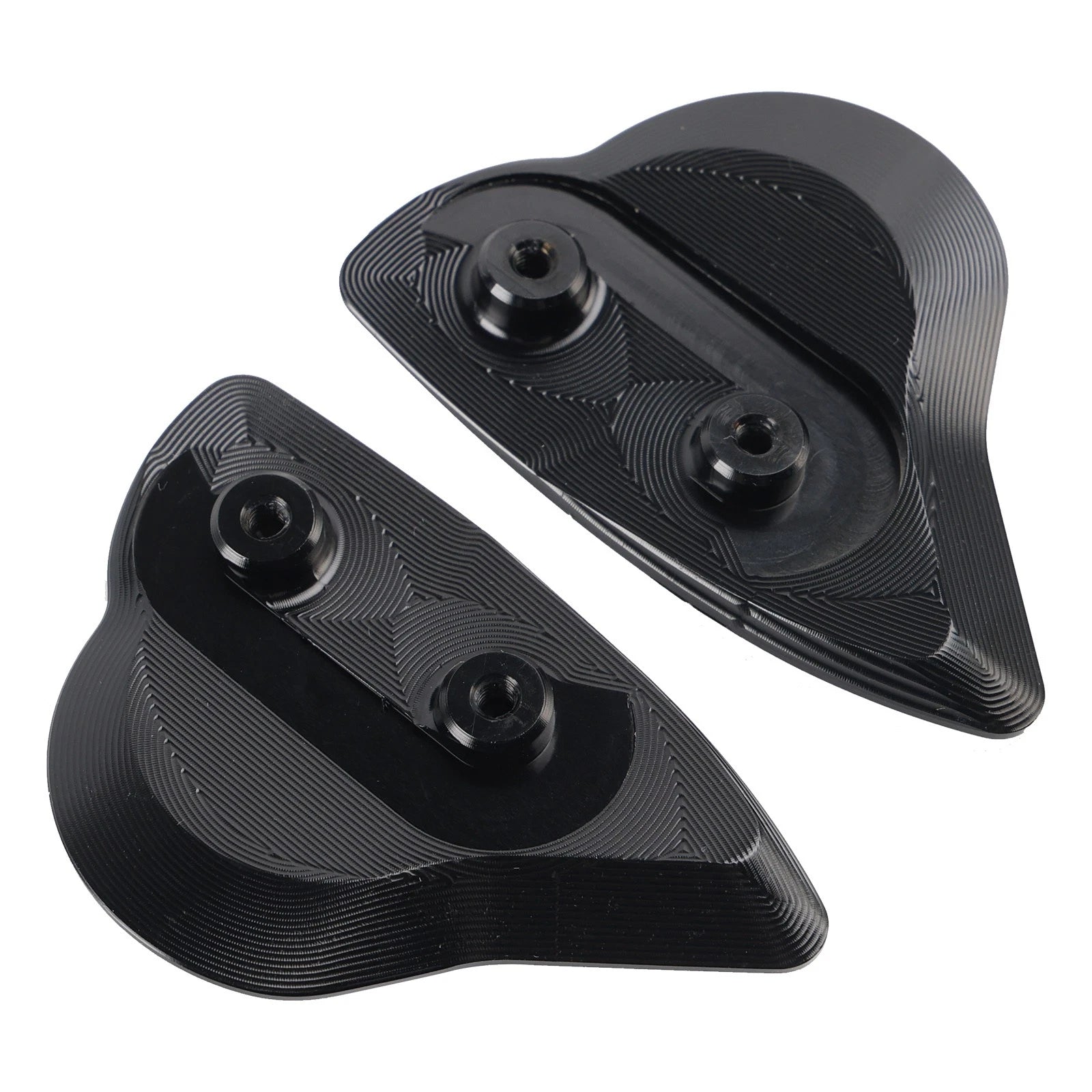 CNC Aluminum Black Mirror Block Off Plates for Yamaha YZF-R6 YZF-R7 (2017–2024)
