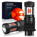 2X Red 3157 LED Strobe Brake Tail Stop Light Bulbs for Vehicles