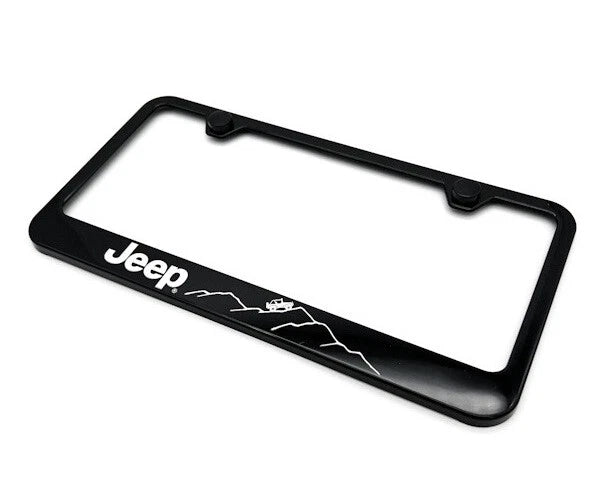 License Plate Frame Black Plastic for Jeep Off Road (2011–2020)