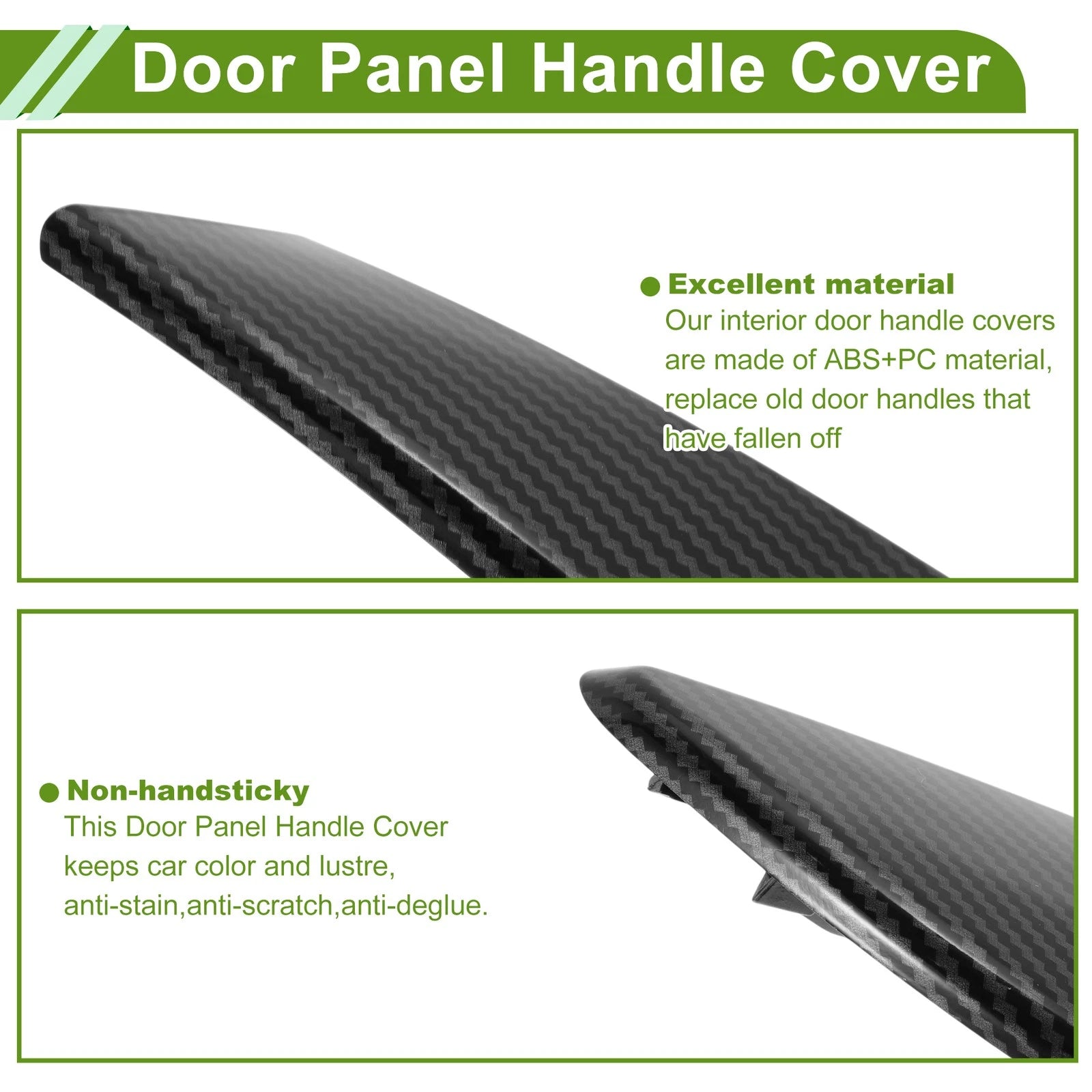 Door Panel Handle Pull Trim Cover for BMW 3 Series F30 (2013–2018) No. 51417275488CT