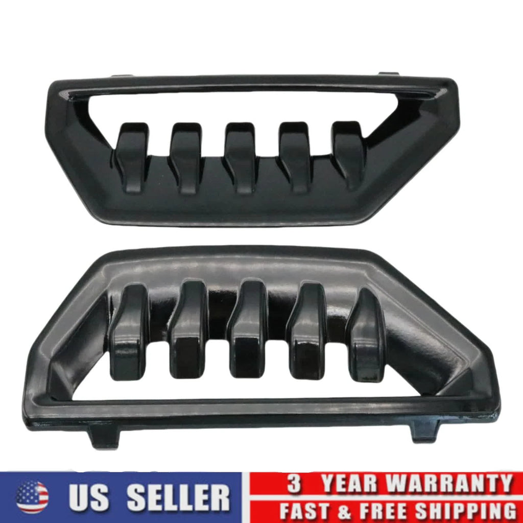 2X Front Poly Acrylic Bumper Grille Cover Air Duct for GMC Sierra 1500 (2022–2025)