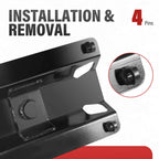 Gooseneck Hitch Plate Ball Adapter for Fifth Wheel Trailer (25)