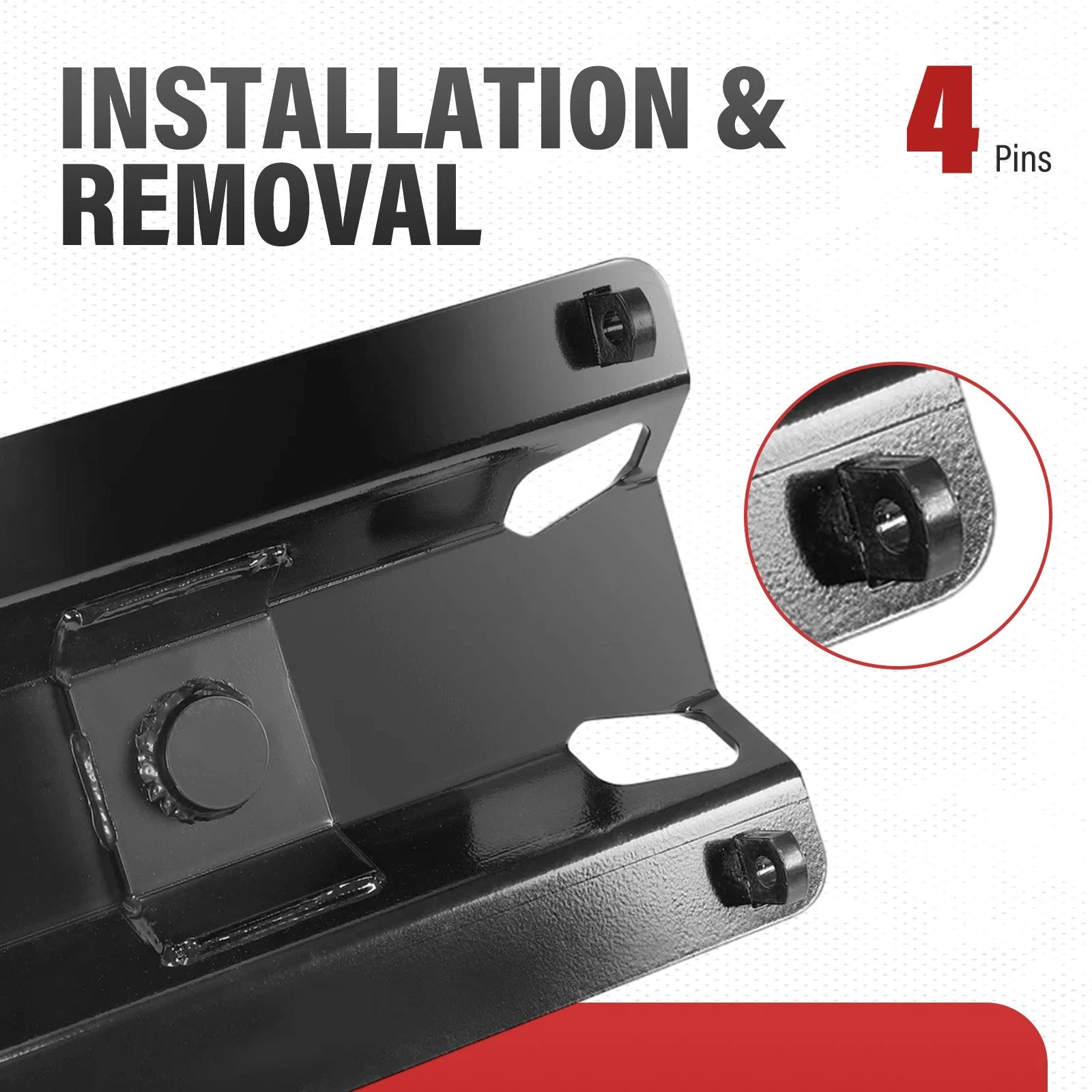 Gooseneck Hitch Plate Ball Adapter for Fifth Wheel Trailer (25)
