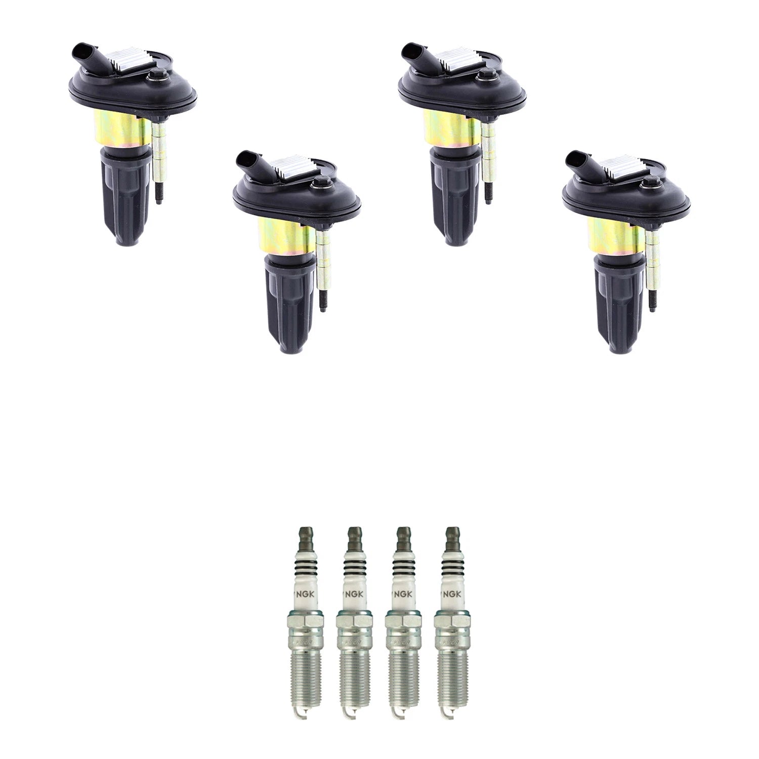 Set of 4 Ignition Coils & NGK Iridium IX Spark Plugs for Colorado Canyon (2015–2022)