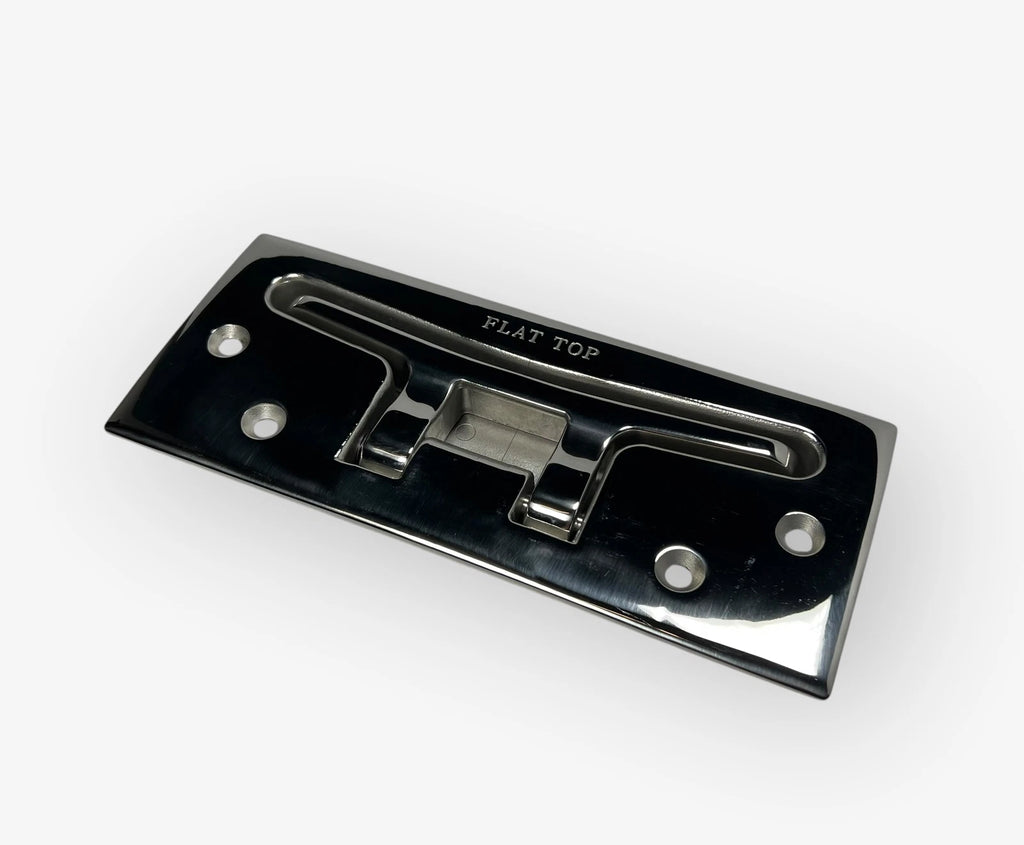 Flat-Top Cleats 10in for - Stainless Steel, Heavy Duty