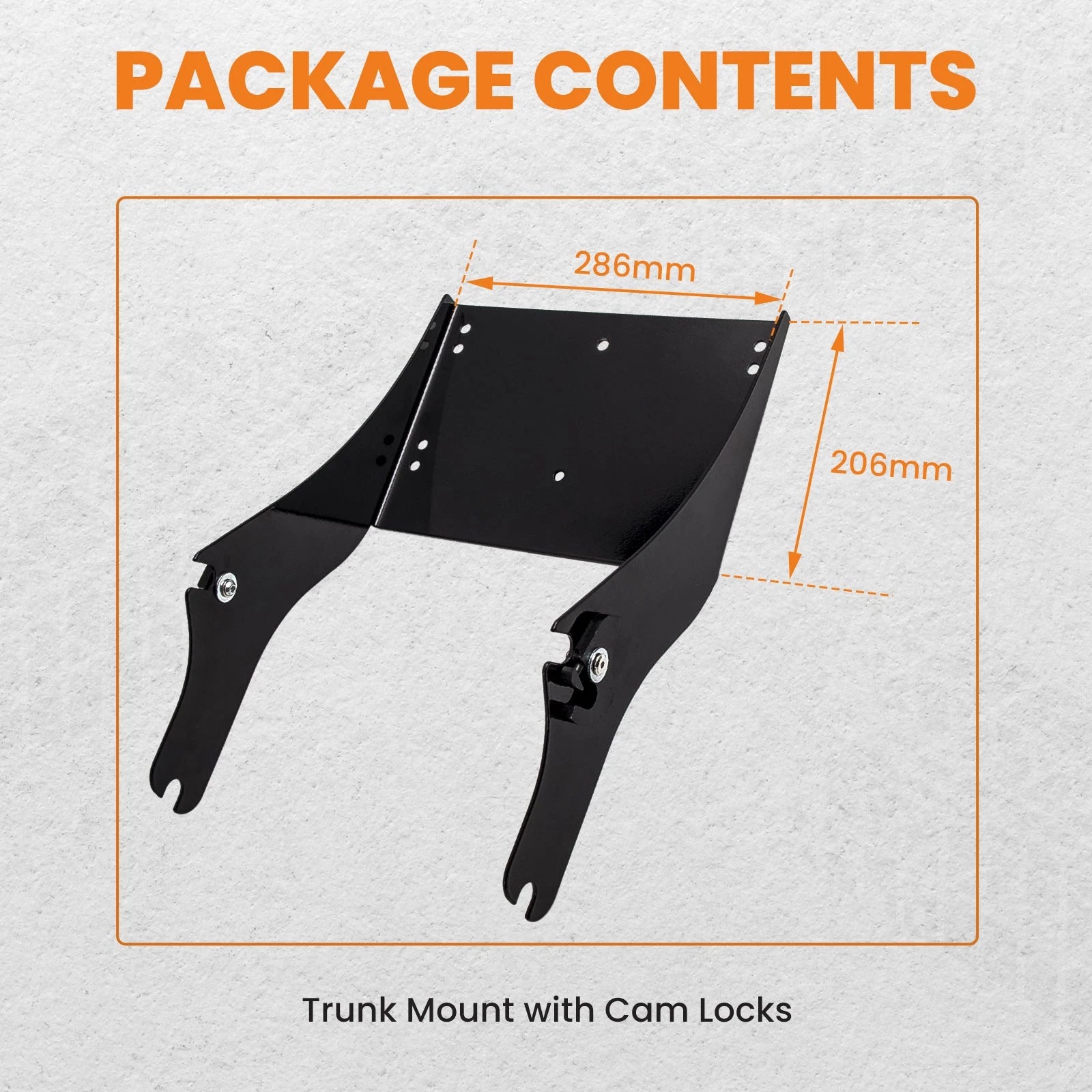 Trunk Rack Mounting Bracket for Harley Touring King Tour Pack (1997–2008)