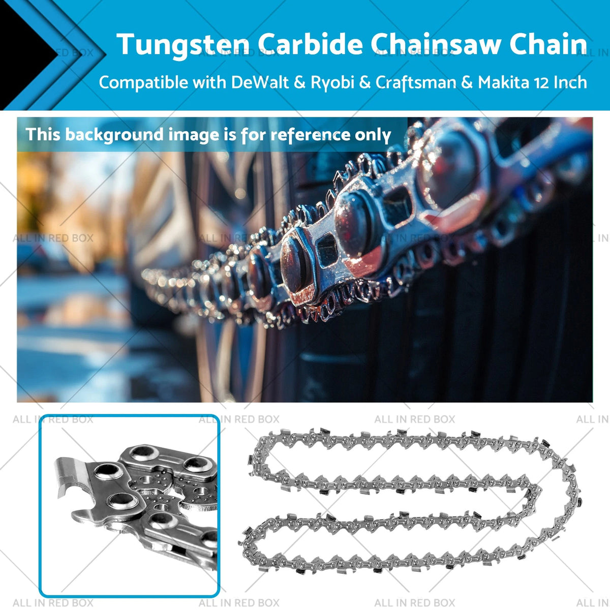Chainsaw Chain 12" 3/8 LP .043 45DL for DeWalt Ryobi Craftsman (N/A)