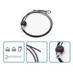 Set of 4 Pulley Cables for Home Gym (Plastic-coated Steel Wire)