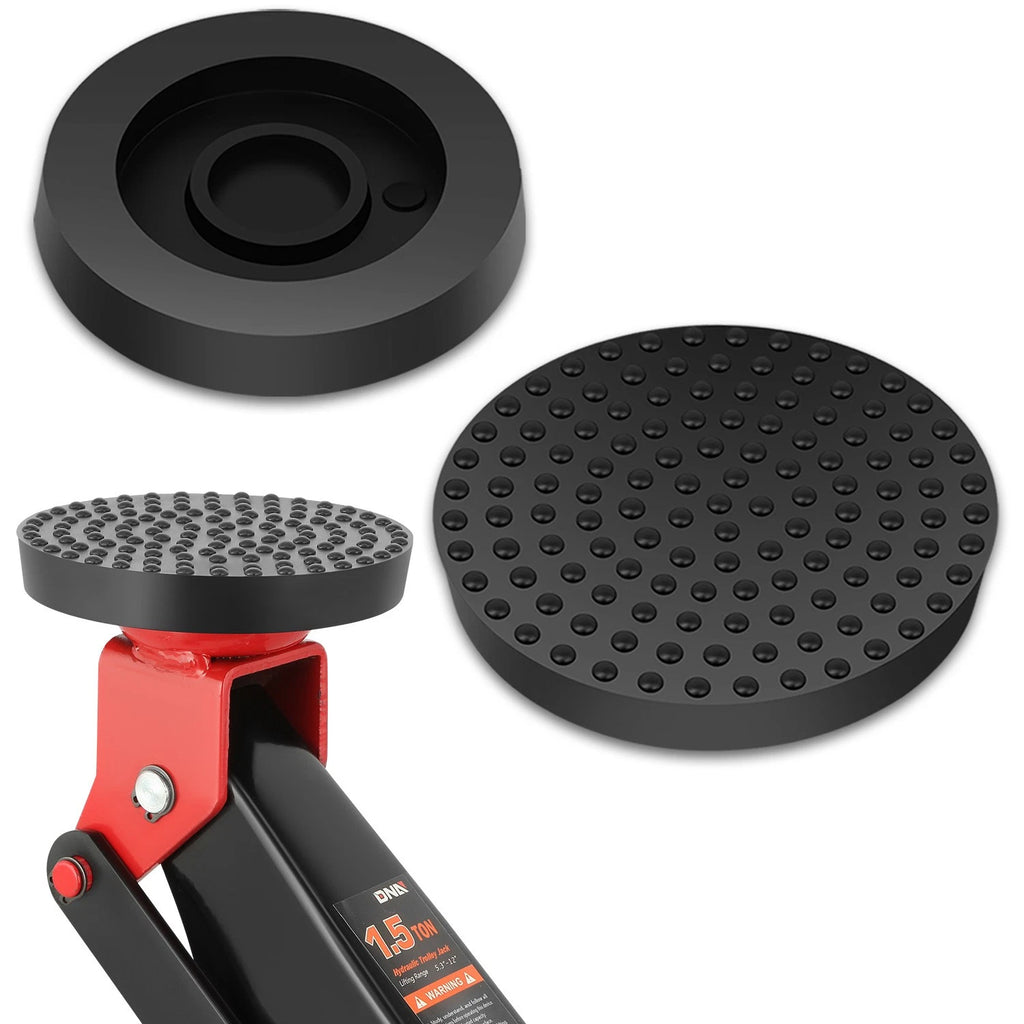Set of 2 Rubber Pad Adapters for Floor Jack Protection (Universal)