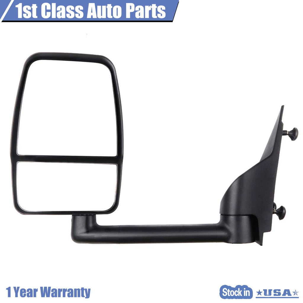 Pair Manual Side View Mirrors for Chevrolet Express GMC Savana (2003-2017)