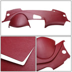 Dash Cap Cover Overlay for Acura TL (2004–2008) - Maroon Textured ABS Plastic
