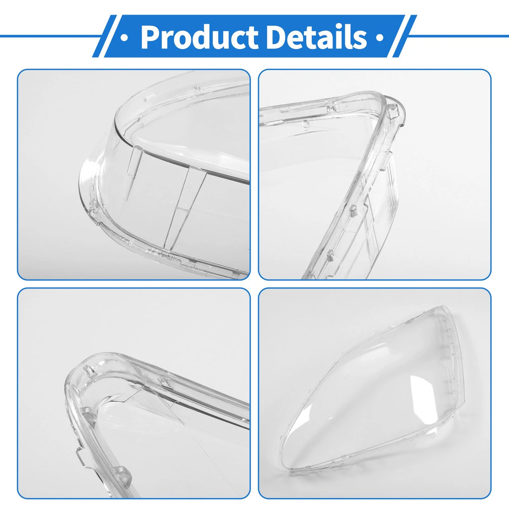 1 Pcs Headlight Lens Cover for Lexus LS430 (2004–2006) PC Clear