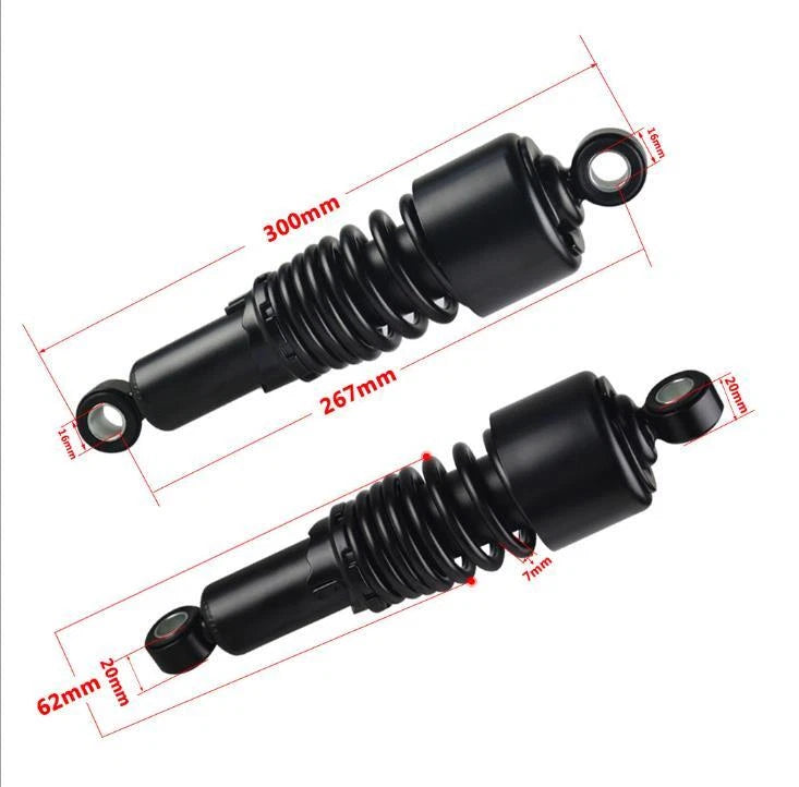 Rear Shock Absorbers for Harley Forty Eight Iron 883 Sportster 1200 (2010–2023)