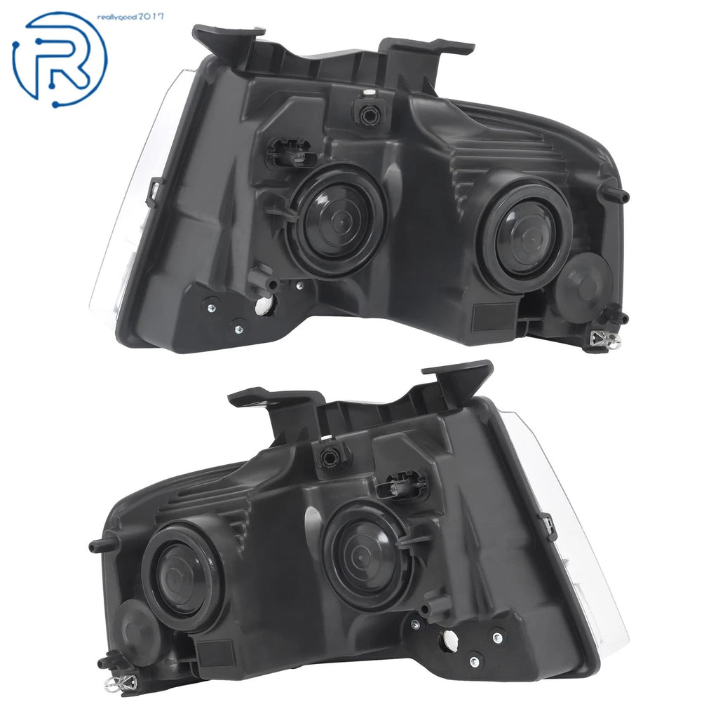 Set of 2 Projector Halogen Headlights for Ford Expedition (2015-2017)
