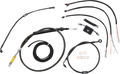 Complete Midnight Braided Cable Kit for LA Choppers (2015–2017)