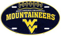 West Virginia Car Truck Tag Oval Football License Plate Sign
