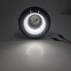 5-3/4" Switchback White LED Halo DRL Angel Eye Headlight for Motorcycle