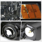 Smoked Headlight & Amber Corner Signal Lamps for Ford Mustang (1999–2004)