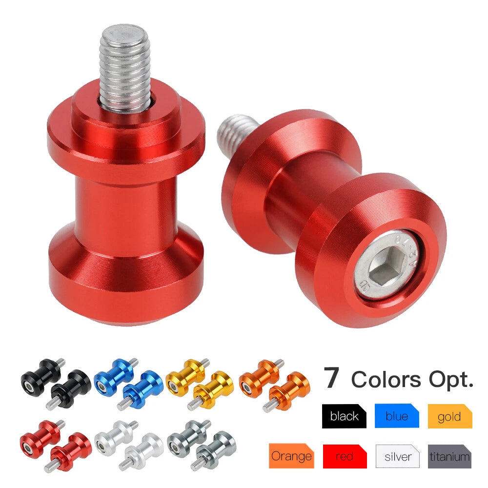 8mm Swingarm Spools Sliders for Suzuki TL1000R TL1000S GSXR750 SV1000S SV650S (1998–2005)