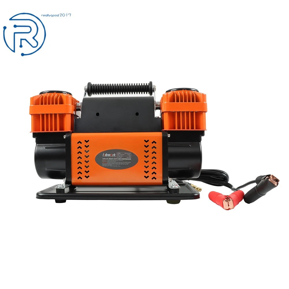 Dual Cylinder 12V Portable Inflator 150 PSI for Truck Tires (2010–2023)