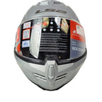 LS2 Matte Silver Advant Motorcycle Touring Helmet 906-1131 (Size XS)