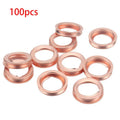 100 x Oil Drain Plug Crush Washers for Nissan Frontier, Juke, Infiniti