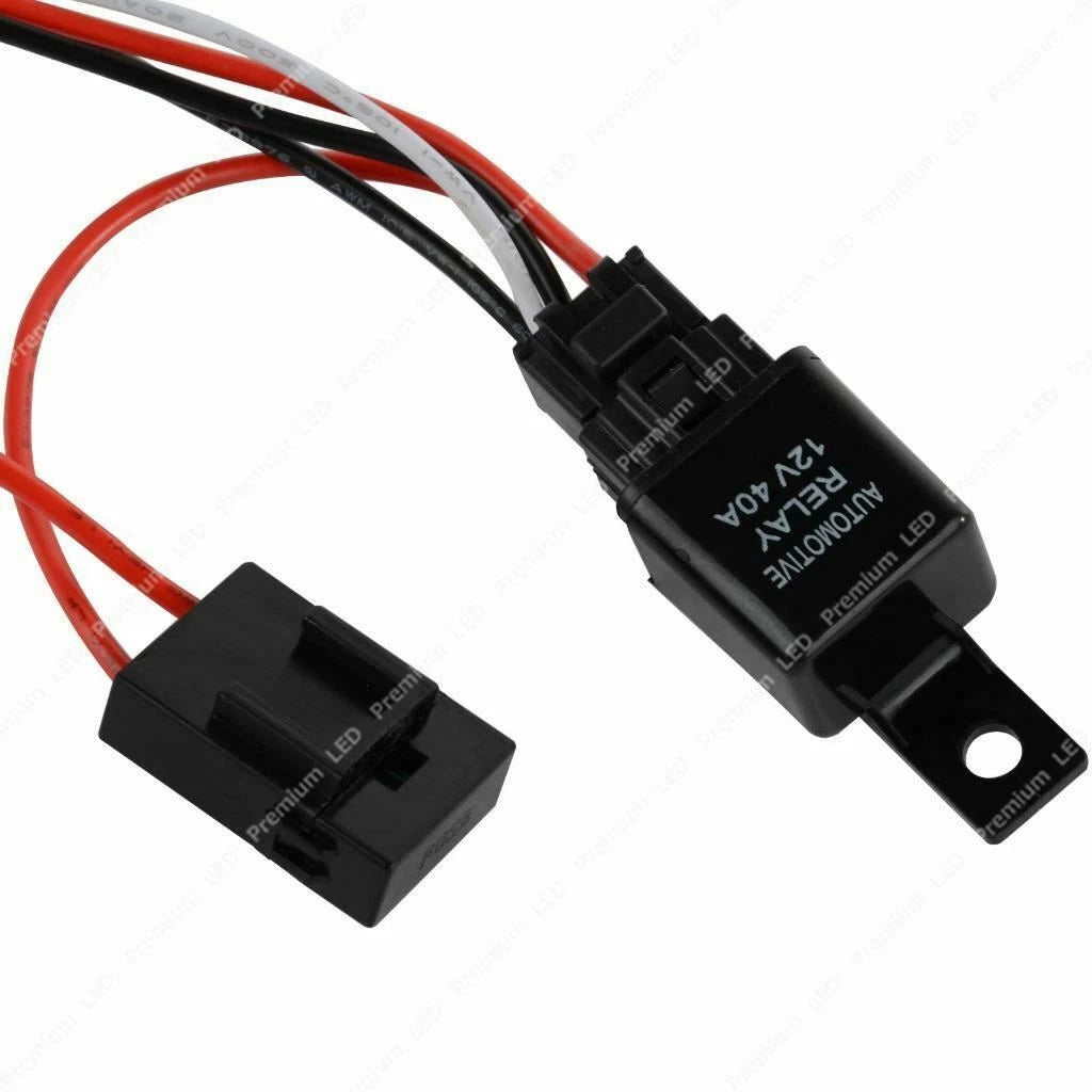 LED Work Light Bar Wiring Harness with Switch Relay for 12V (2017-2027)