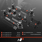 10x Tie Rod End Ball Joint for GMC Chevrolet C1500 C2500 (1988–1992)
