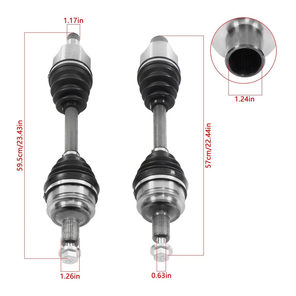 2X Front Axle Joint Assembly for Mercedes C300 C400 C450 AMG (2015–2017)
