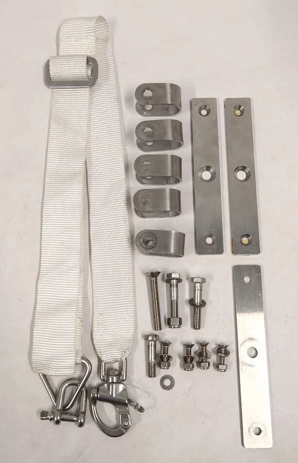 Swivel Snap Shackle Set with Pin, Strap & Bracket for Parts