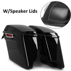 4" Stretched Hard SaddleBags 5x7 Speaker Lids for Harley Street Road Glide (2014–Present)