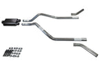 2.5" Dual Exhaust Kit for Chevy Blazer (2000–2004) - 2 Chamber Muffler, Corner Exit