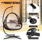 Hammock C-Stand for Chair Porch Swing (91")