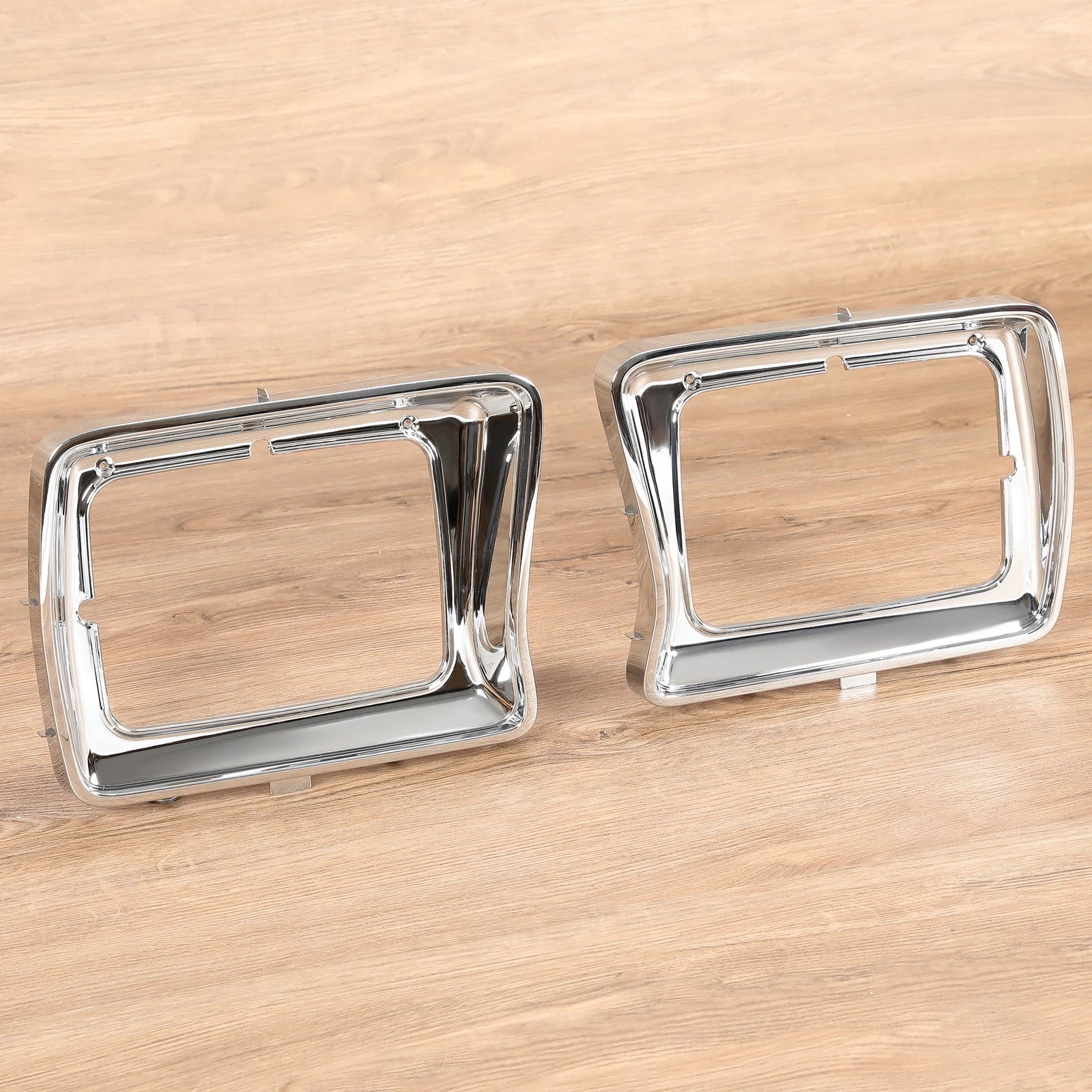 Chrome Headlight Bezel Trims for Ford F-100 F-150 F-250 F-350 Bronco (1978–1979)