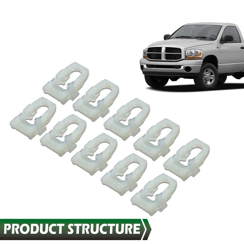Set of 4 Body Side Belt Molding Trim Clips for Dodge Trucks Ramchargers