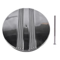 14" Half Finned Aluminum Air Cleaner for Universal Applications (Polished)