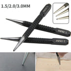Marking Center Punch Set of 3 - 1.5mm, 2mm, 3mm Alloy Steel