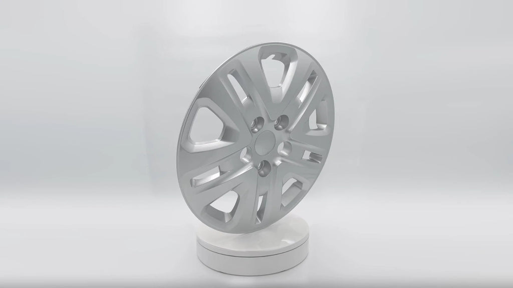 4 Bolt On Hub Caps Full Rim Wheel Covers for Dodge Grand Caravan (2014–2018)