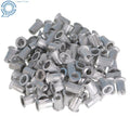 100 Pack Aluminum Flat Head Rivet Nut Insert for Metric M6