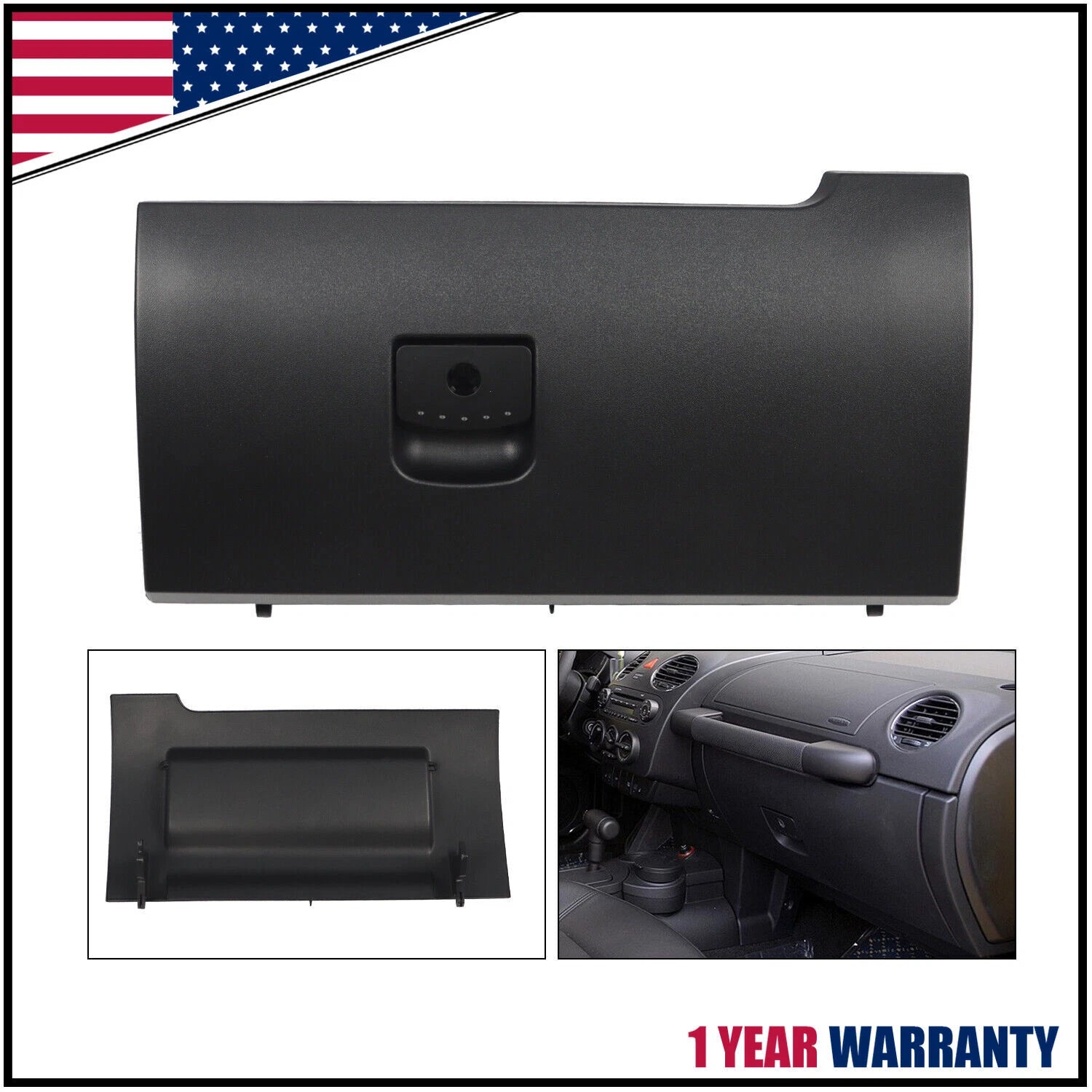 Glove Box Door Lid Cover for Volkswagen Beetle (2003–2010) 1C1880247R 1C1880300G