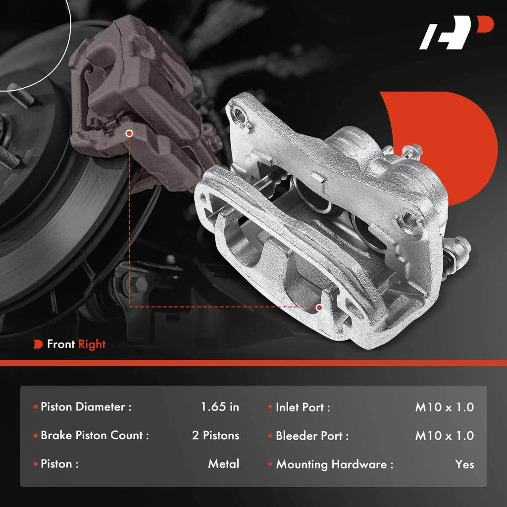 Front Right Brake Caliper for Subaru Outback Forester Impreza Legacy (2000-2023)