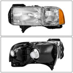 Pair Headlights for Dodge Ram 1500 2500 3500 (1994-2002)