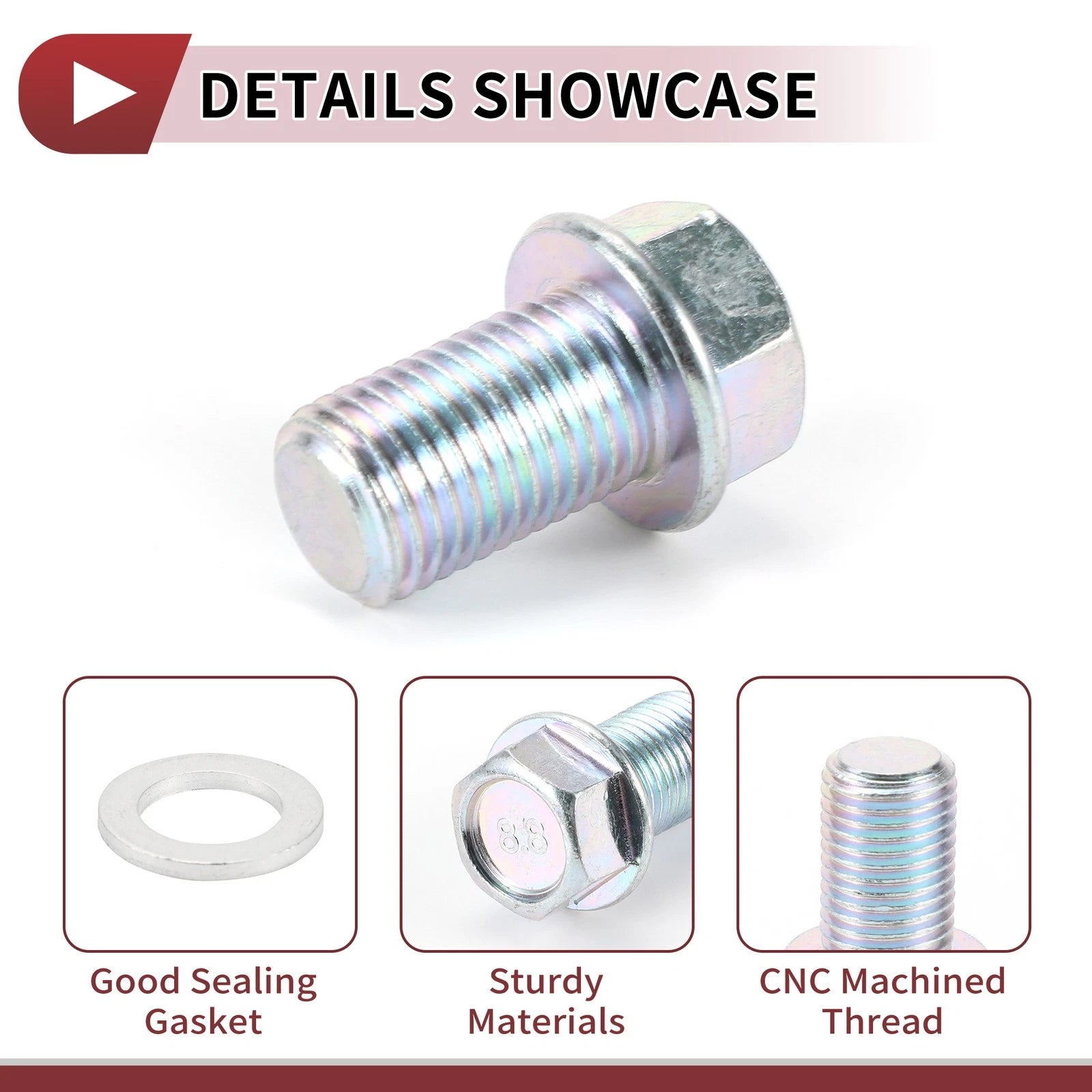 Set of 1 Oil Drain Plug for Mercedes-Benz C-Class E-Class GL-Class (No. 1119970330)