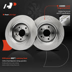 Front Disc Brake Rotors & Ceramic Pads for Honda Odyssey (2018–2023)
